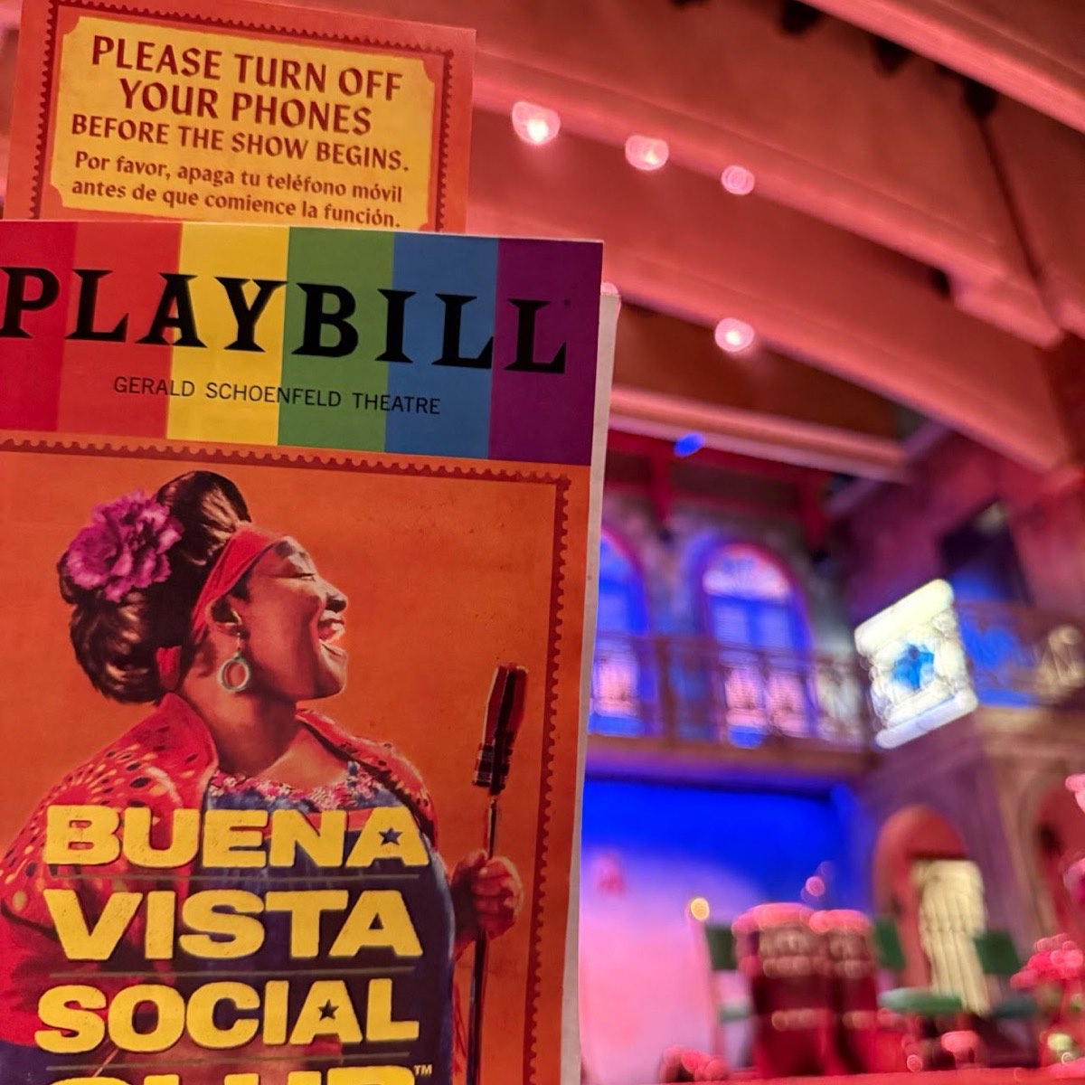 At the Buena Vista Social Club musical on Broadway in New York City