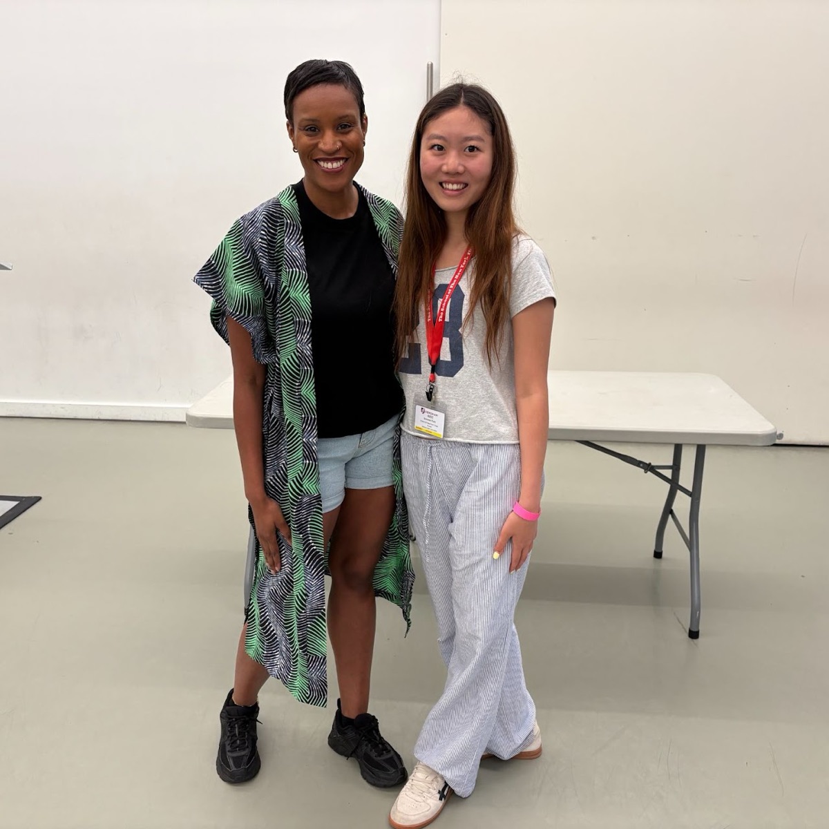 Careitha Davis standing with Summer Park at the Teranga Conference