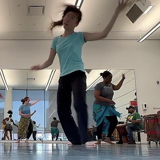 West African dance class with Maguette Camara